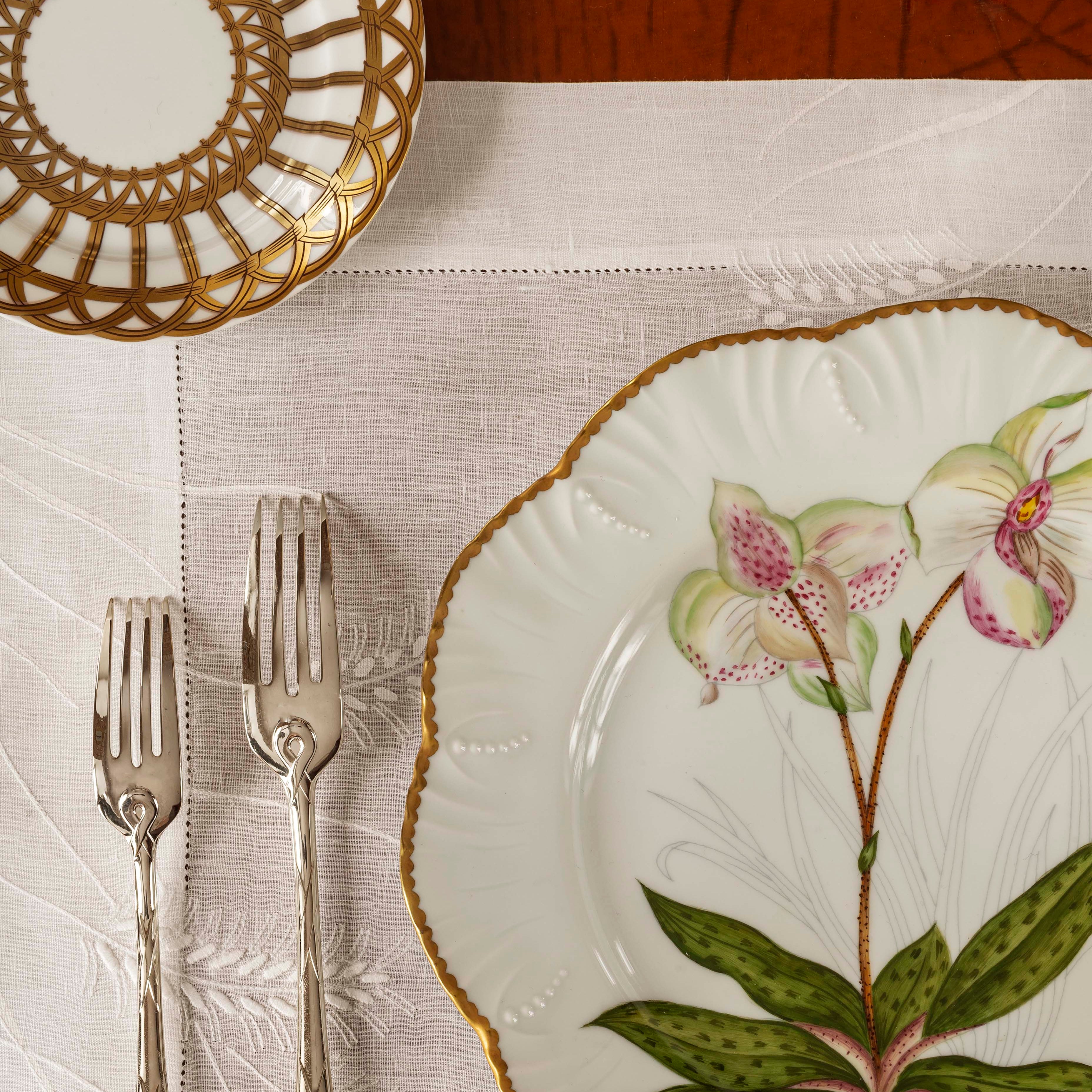 Histoires d'Orchidées - Set of 6 dinner plates