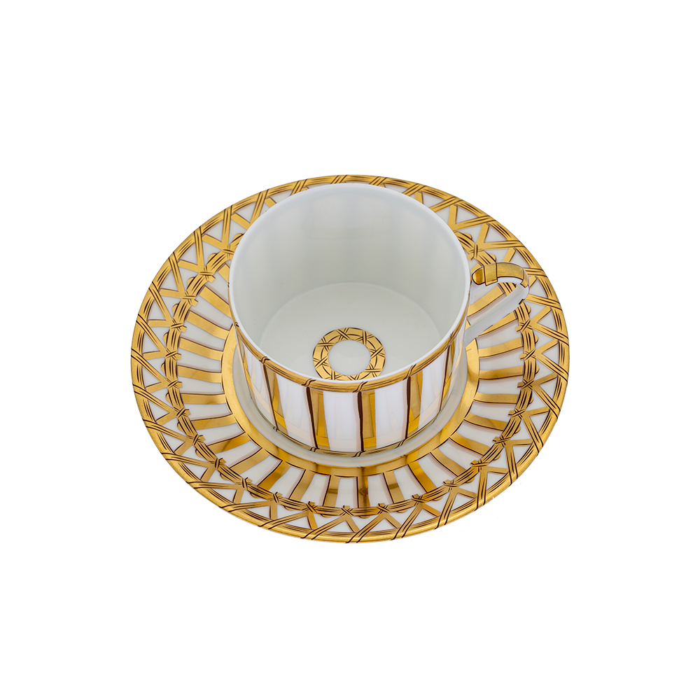 Vannerie - Tea cup and saucer