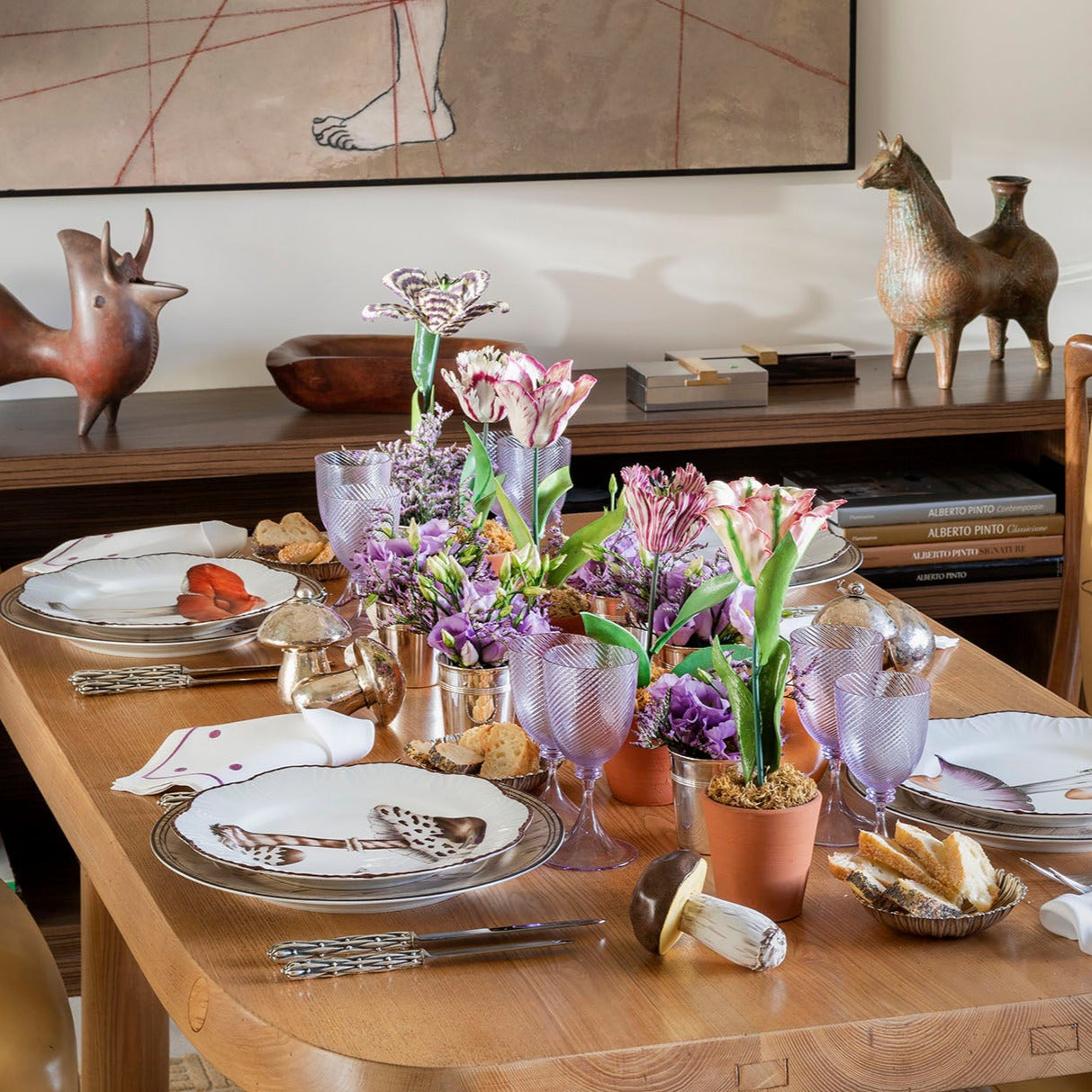 Les champignons - Soup plate