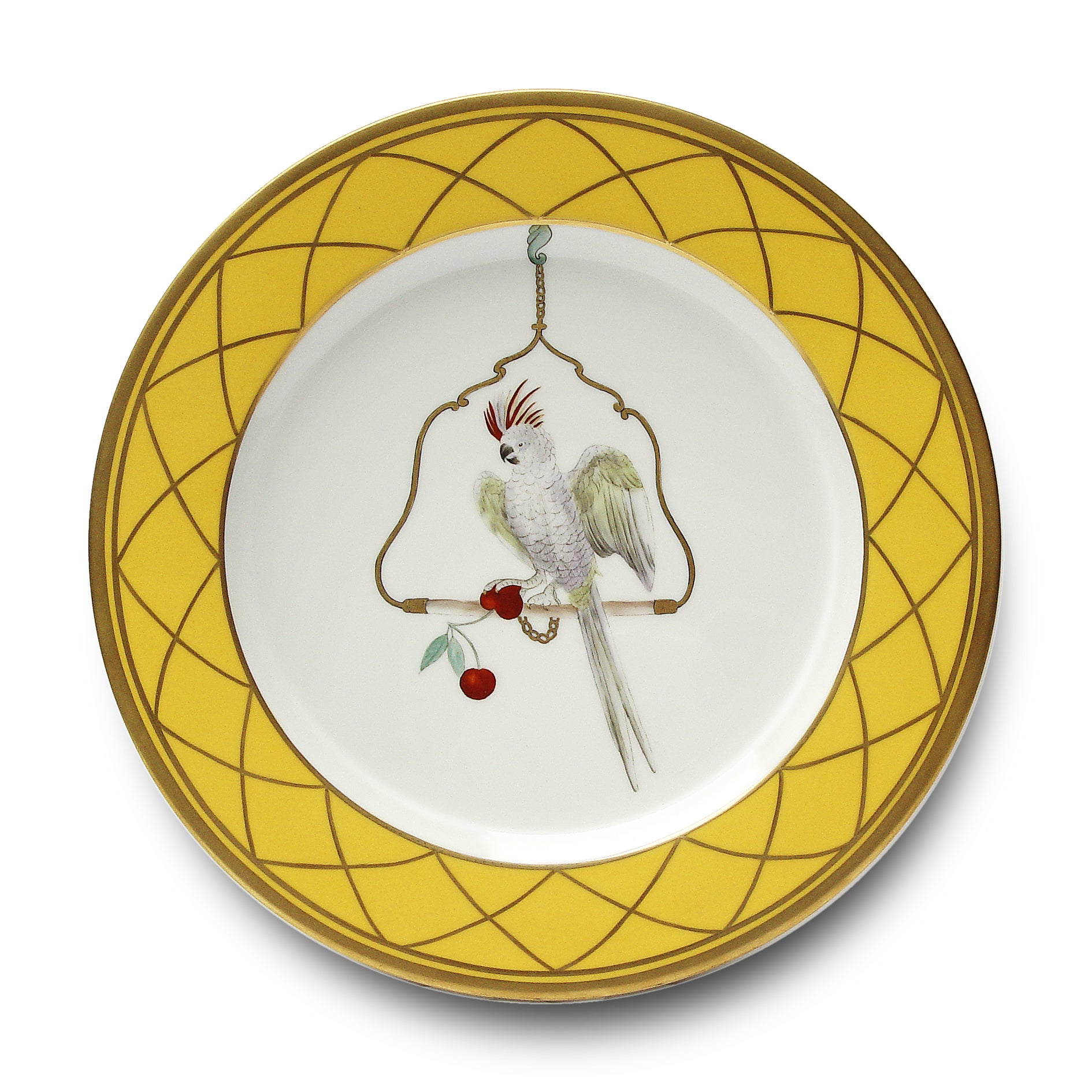 Les Perroquets - Jaune Brésil - Buffet plate 01