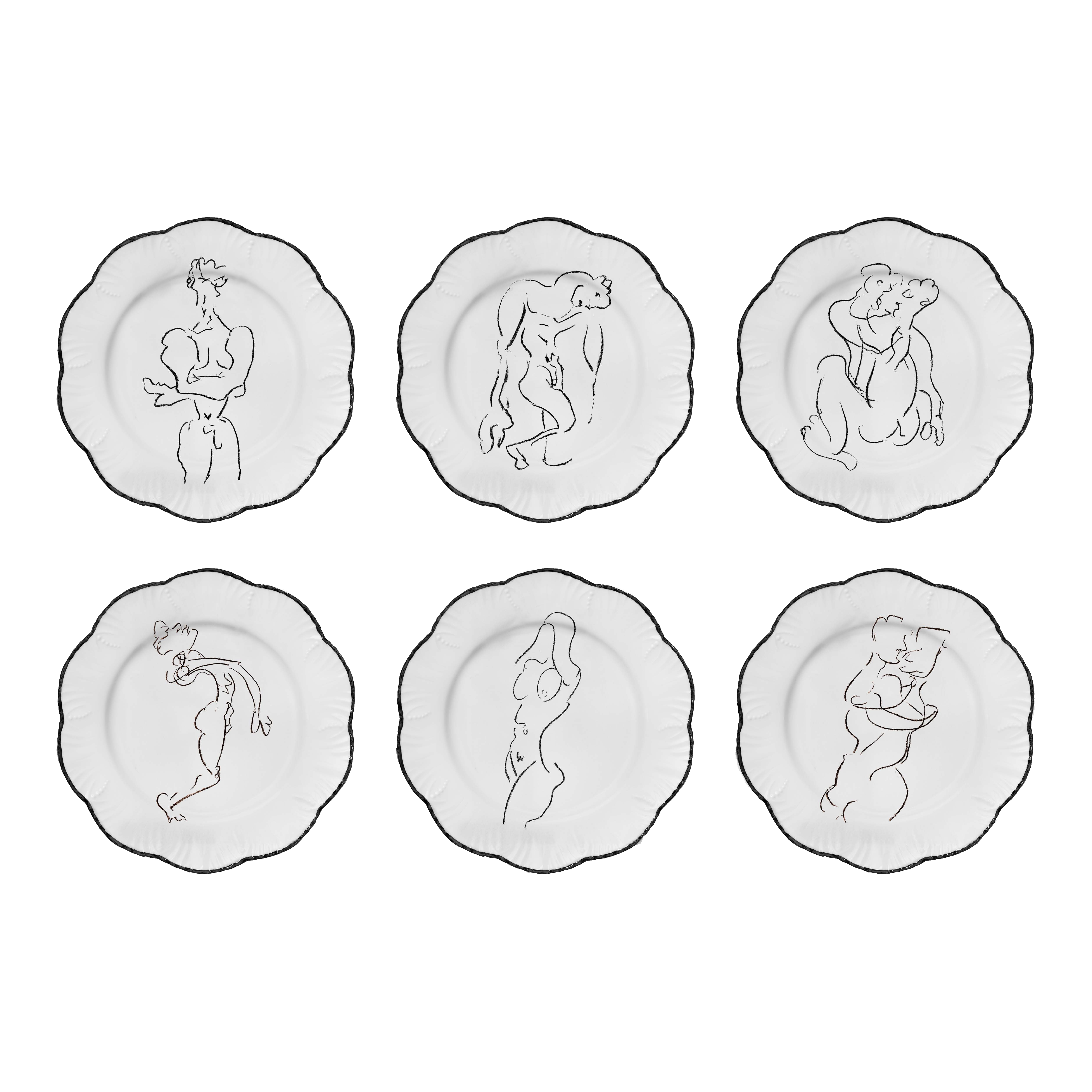 PINTO x Augusta - Set of 6 dinner plates