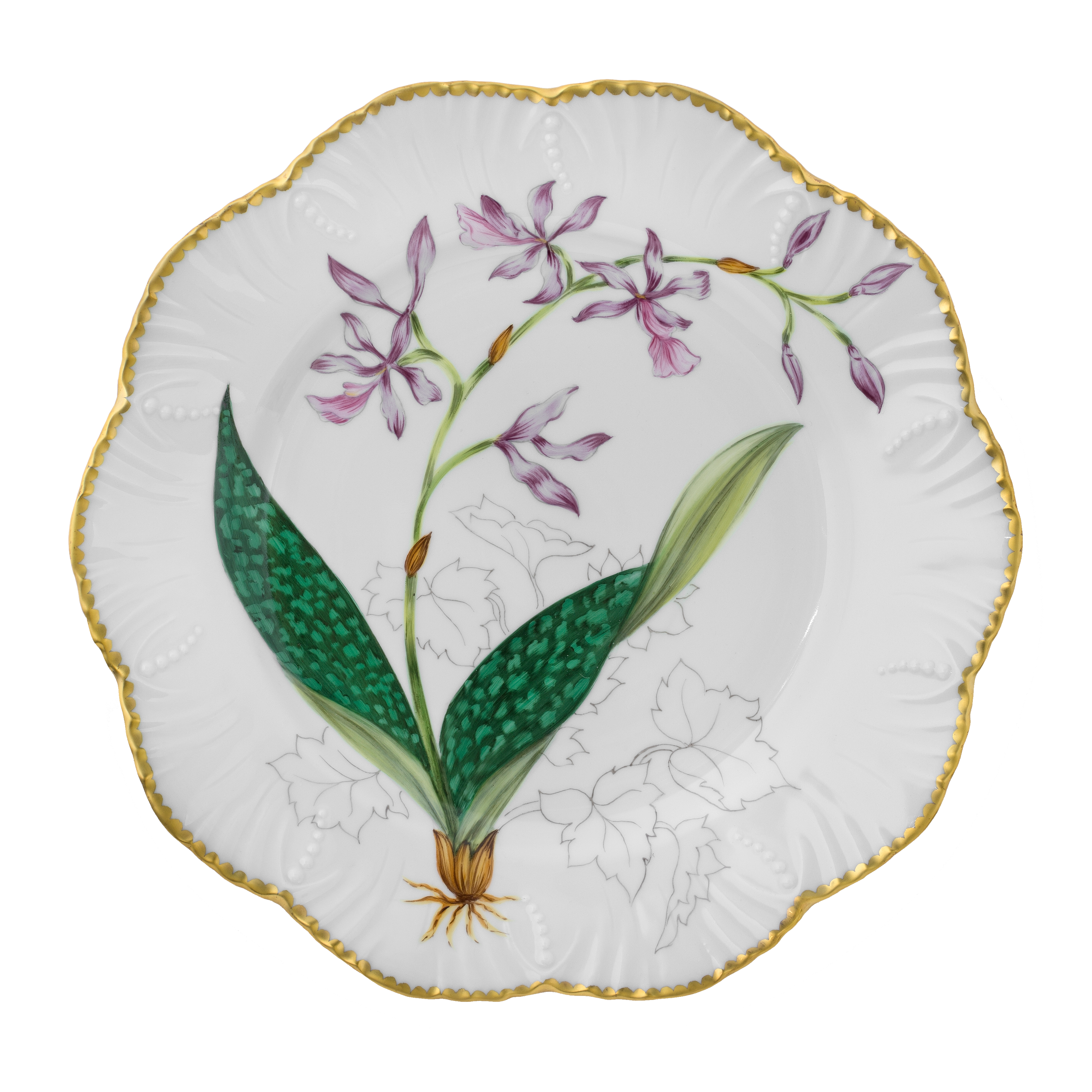 Histoires d'Orchidées - Set de 6 assiettes plates