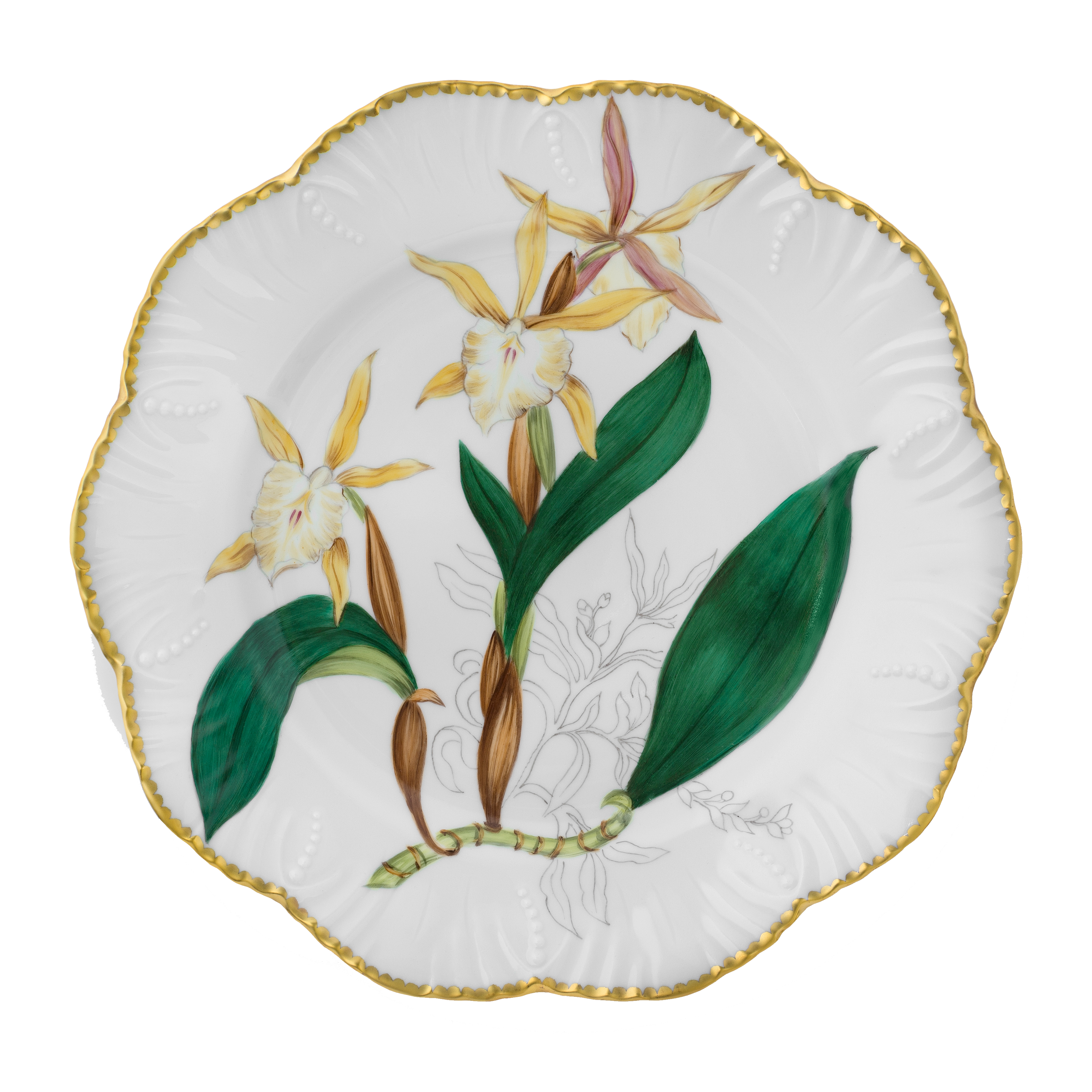 Histoires d'Orchidées - Set de 6 assiettes plates