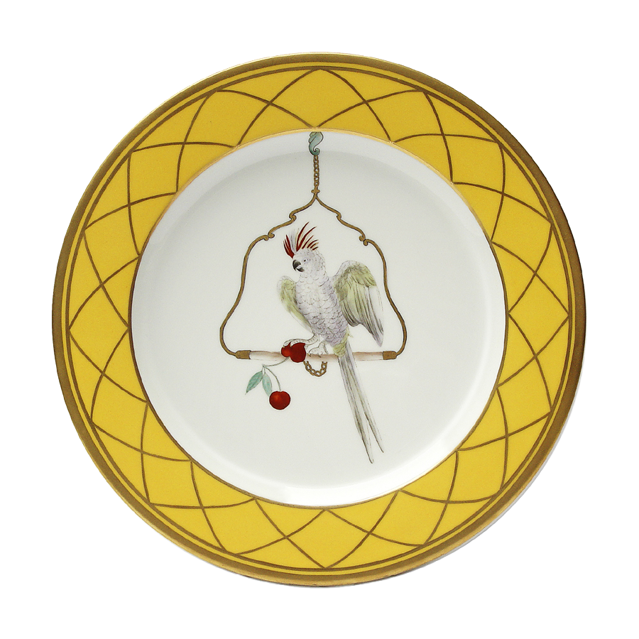 Les Perroquets - Jaune Brésil - Buffet plate 01