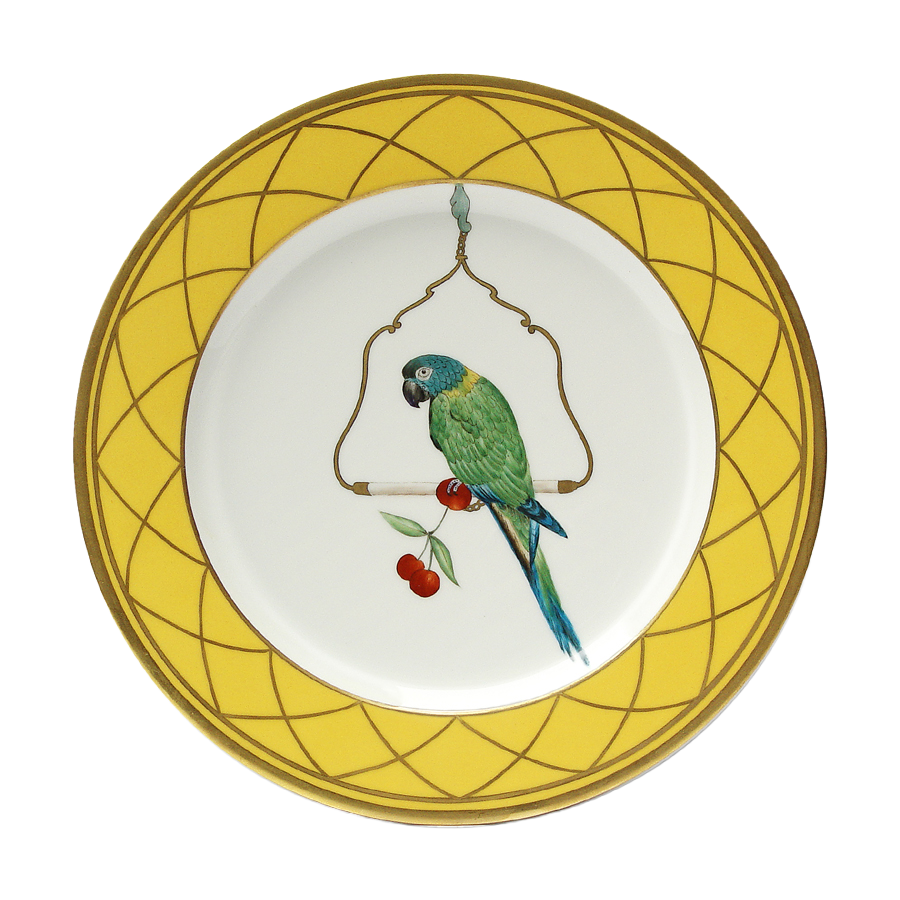 Les Perroquets - Jaune Brésil - Buffet plate 05