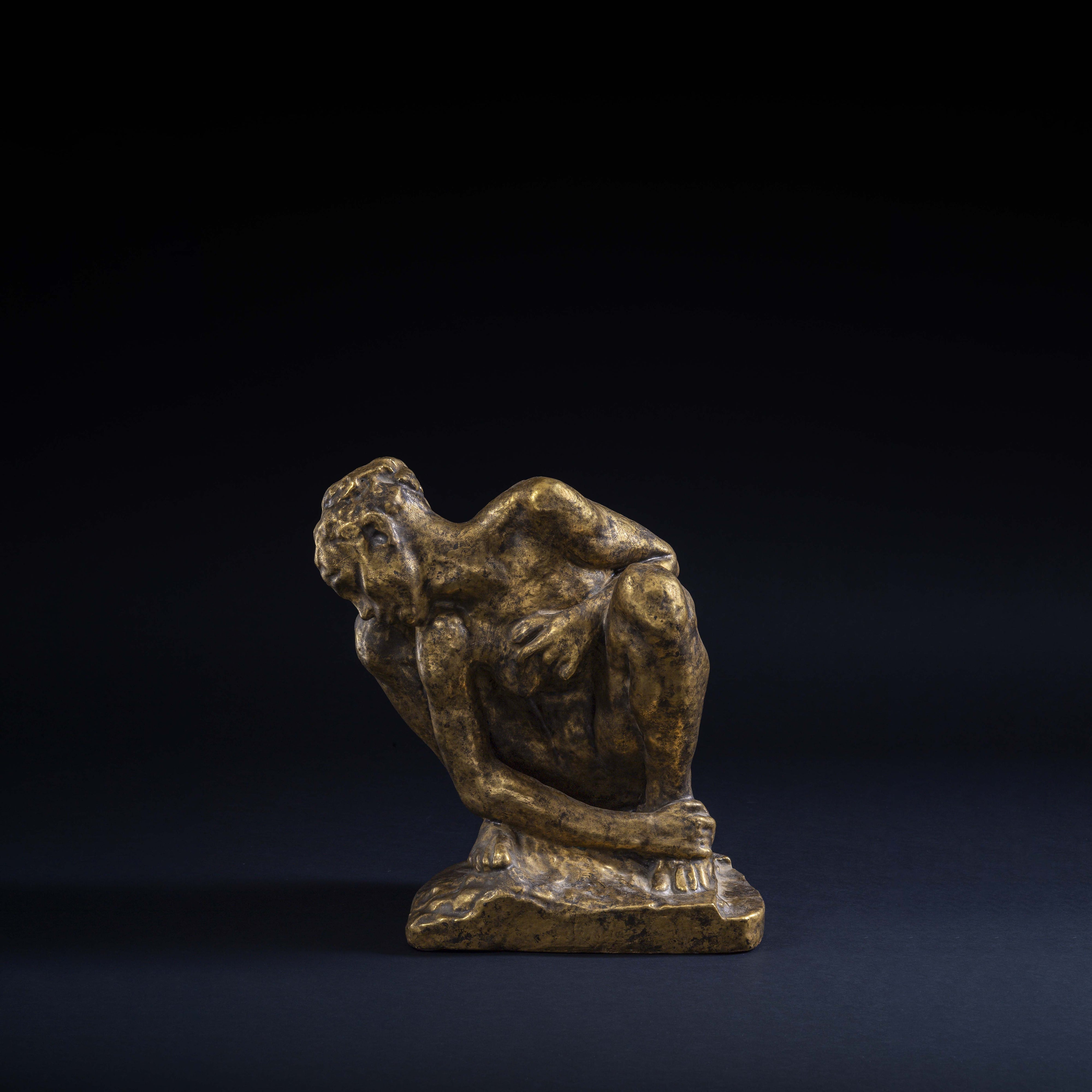 Jean Mayodon (1893-1967), Femme accroupie, dit aussi La Luxure d'après Auguste Rodin