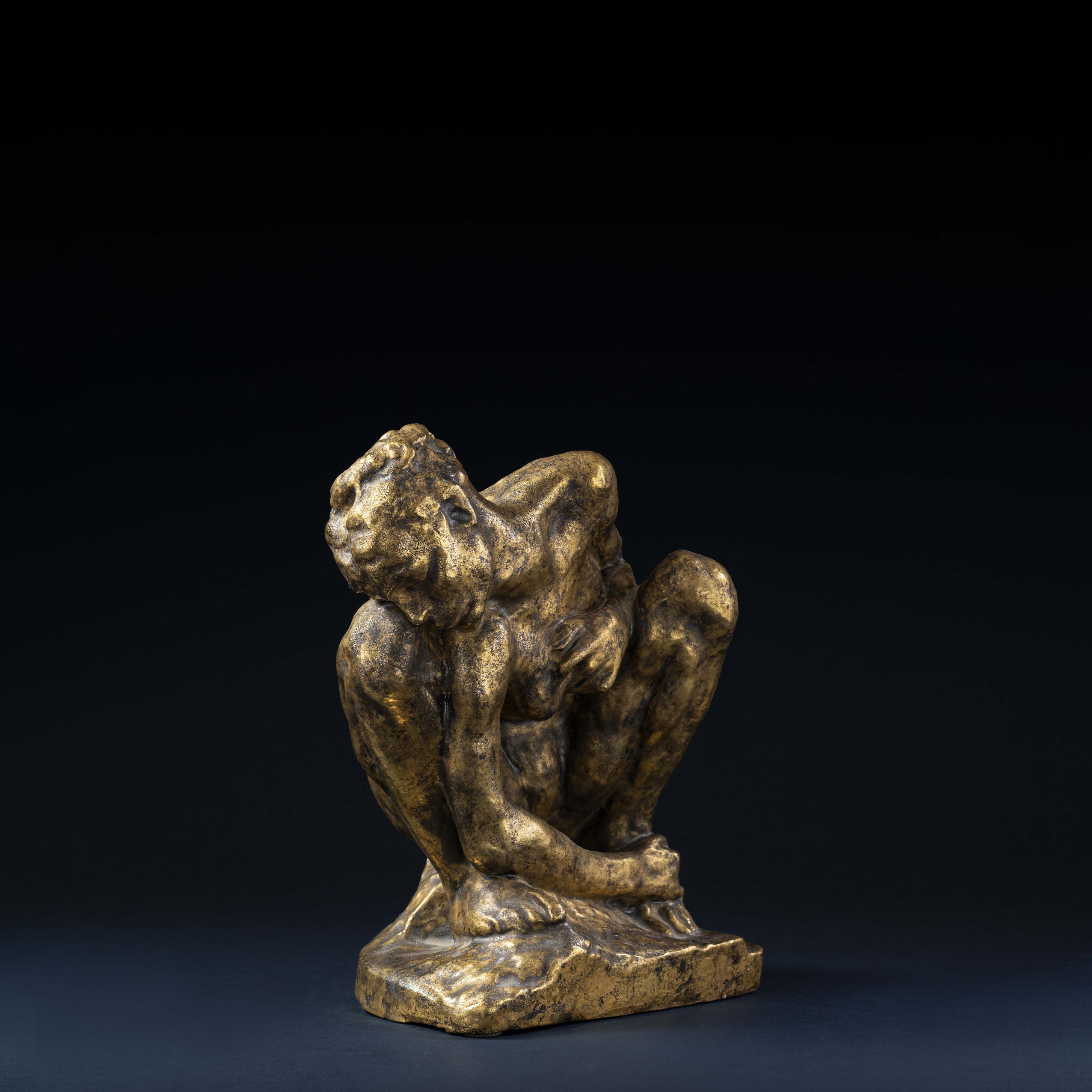 Jean Mayodon (1893-1967), Femme accroupie, dit aussi La Luxure d'après Auguste Rodin
