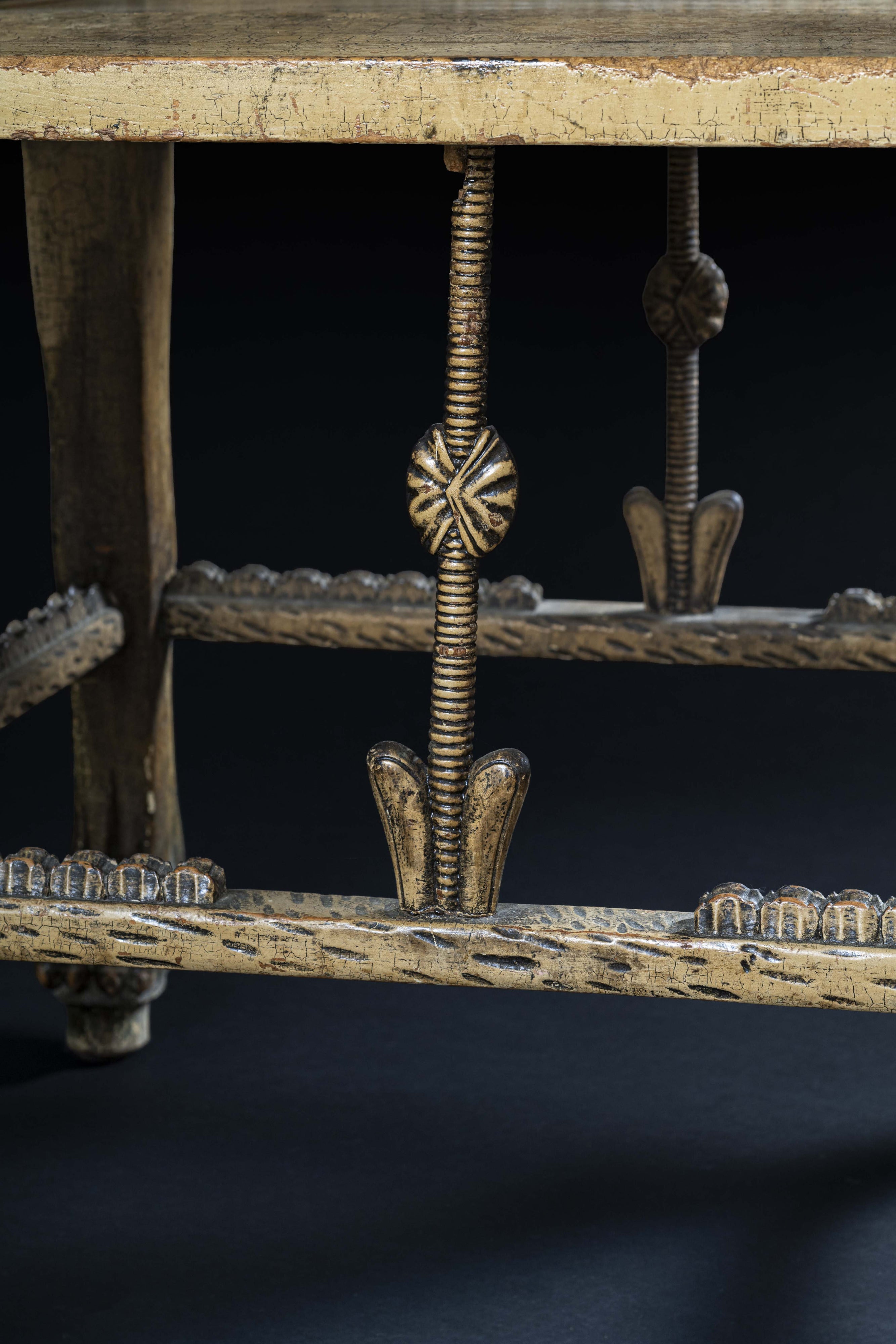 Travail italien, Paire de fauteuils Trône de Toutankhamon