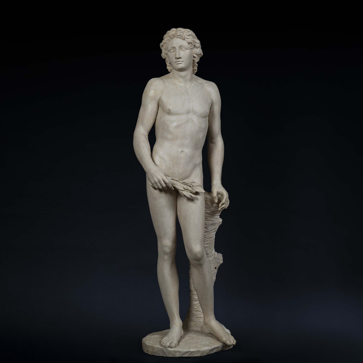 Attribué à Roman Anton Boos (1730-1810), Apollon jeune à la branche de laurier