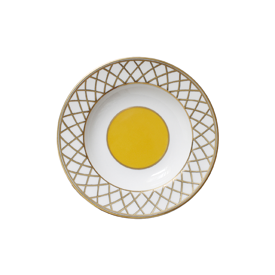 Les Perroquets - Jaune Brésil - Soup plate