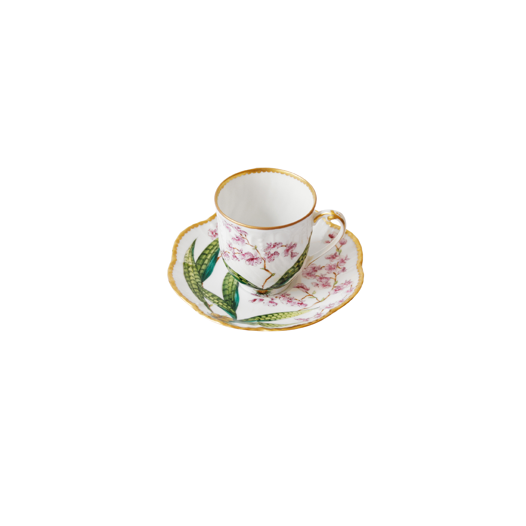 Histoires d'Orchidées - Coffee cup and saucer