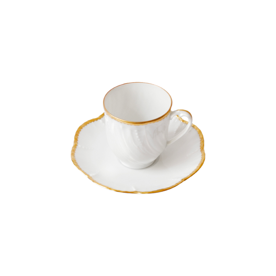 Simple dentelle - Coffee cup and saucer