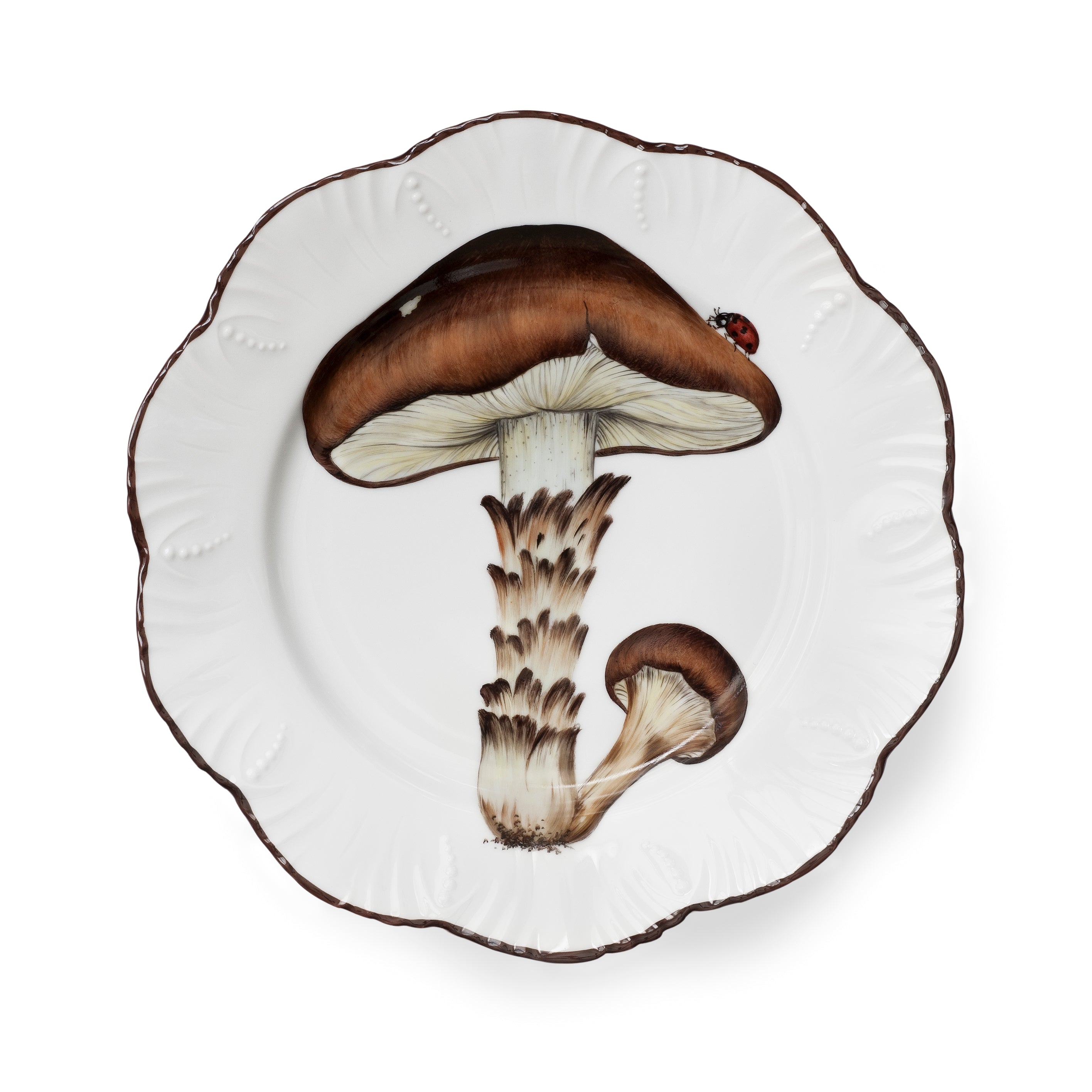 Les champignons - Set of 6 dinner plates