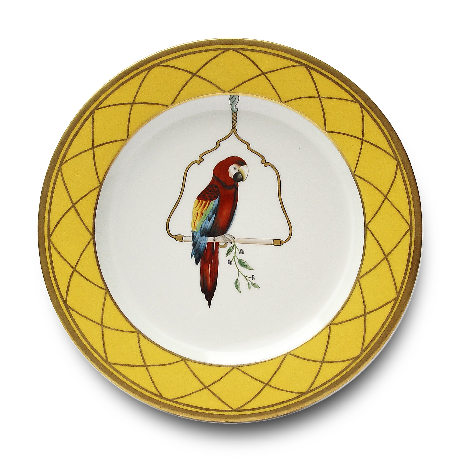 Les Perroquets - Jaune Brésil - Buffet plate 06