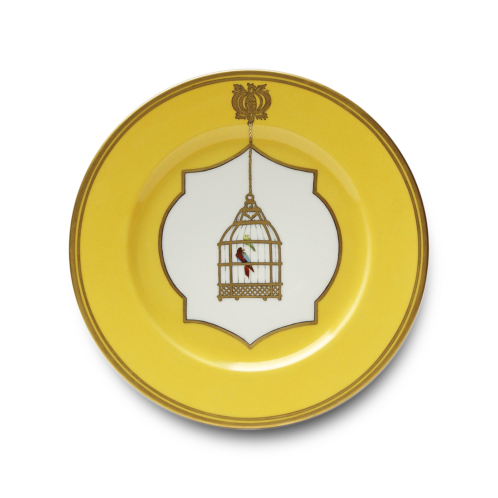 Les Perroquets - Jaune Brésil - Dinner plate
