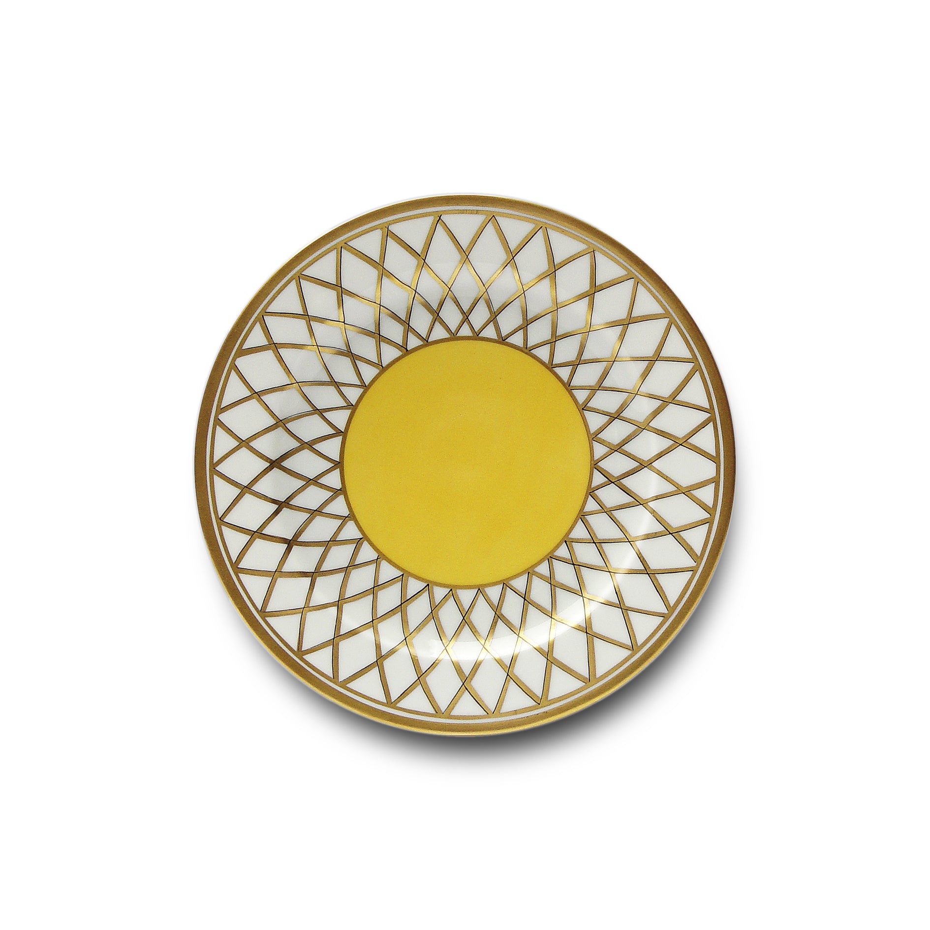 Les Perroquets - Jaune Brésil - Dessert plate
