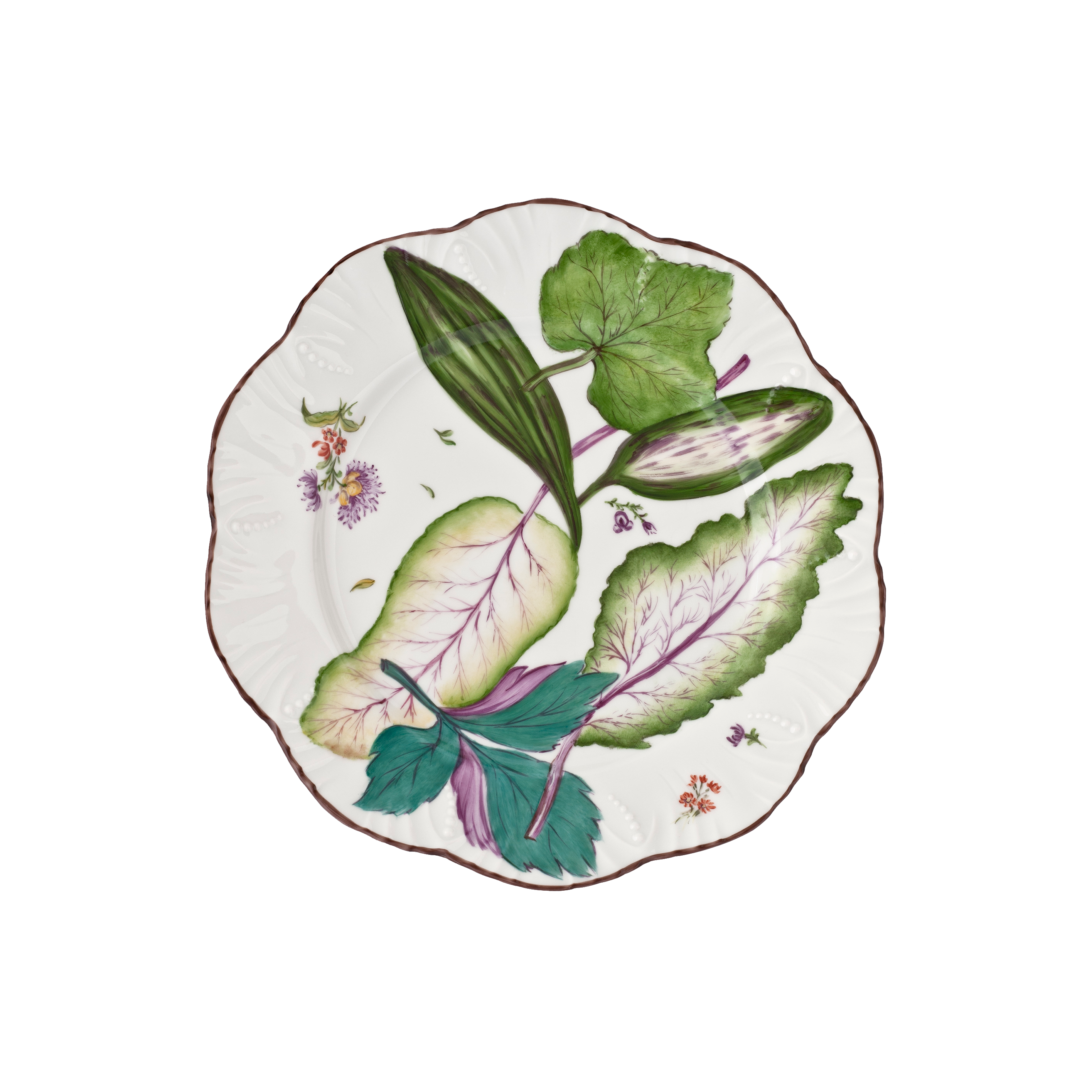 Feuillages - Dessert plate 09