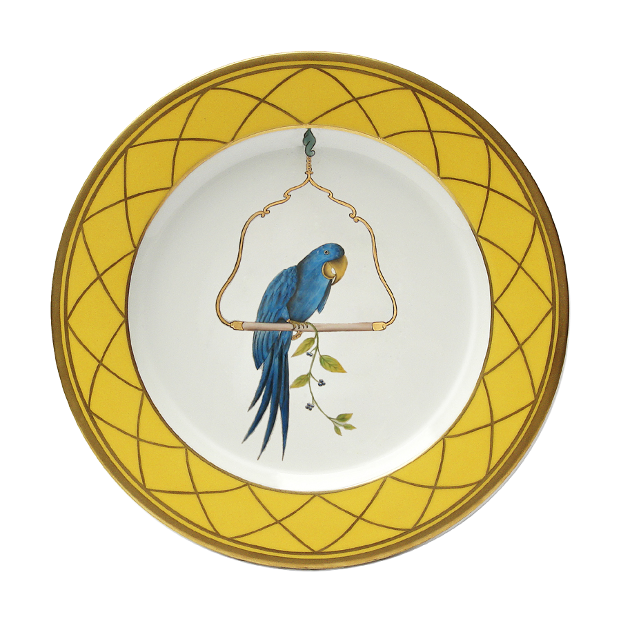 Les Perroquets - Jaune Brésil - Buffet plate 03