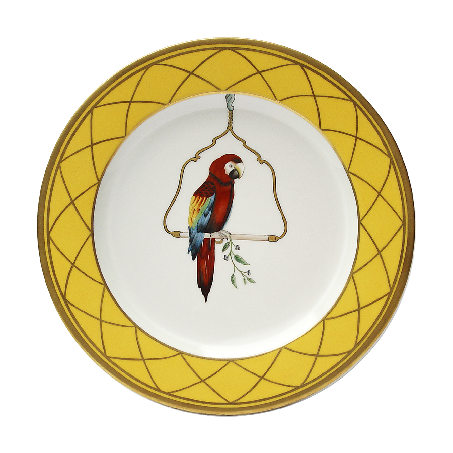 Les Perroquets - Jaune Brésil - Buffet plate 06