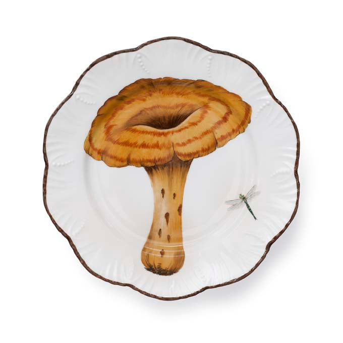 Les champignons - Set de 6 assiettes plates