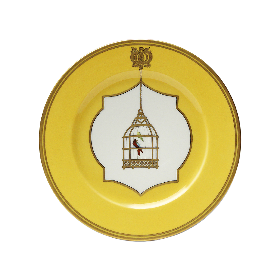 Les Perroquets - Jaune Brésil - Dinner plate
