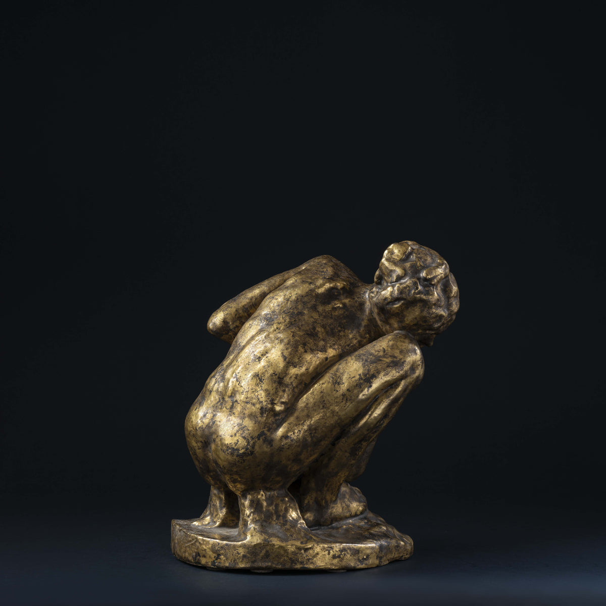 Jean Mayodon (1893-1967), Femme accroupie, dit aussi La Luxure d'après Auguste Rodin