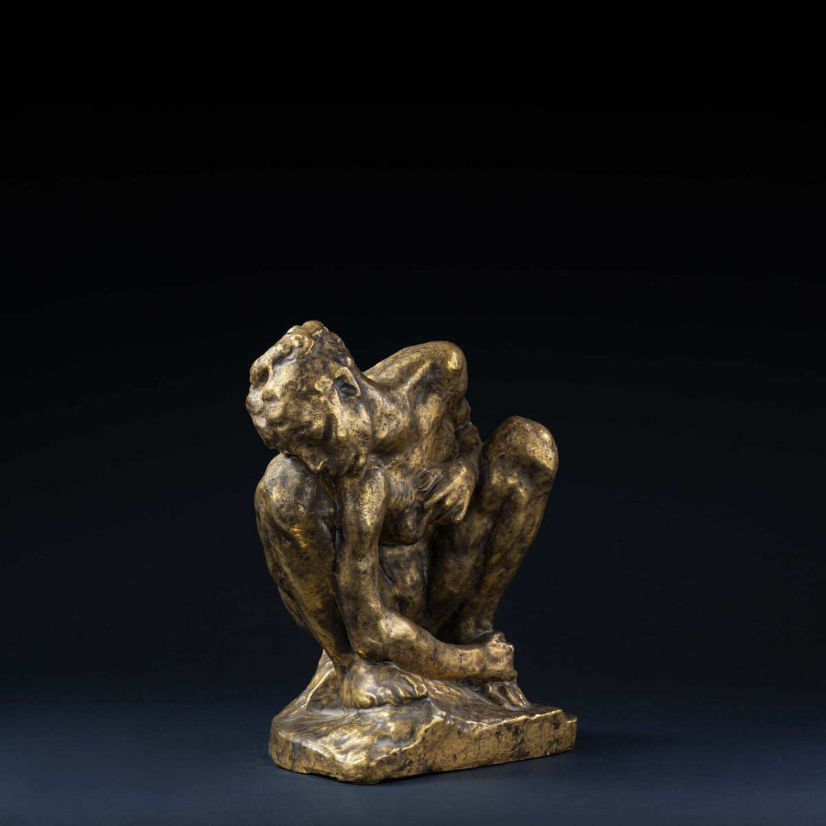 Jean Mayodon (1893-1967), Femme accroupie, dit aussi La Luxure d'après Auguste Rodin
