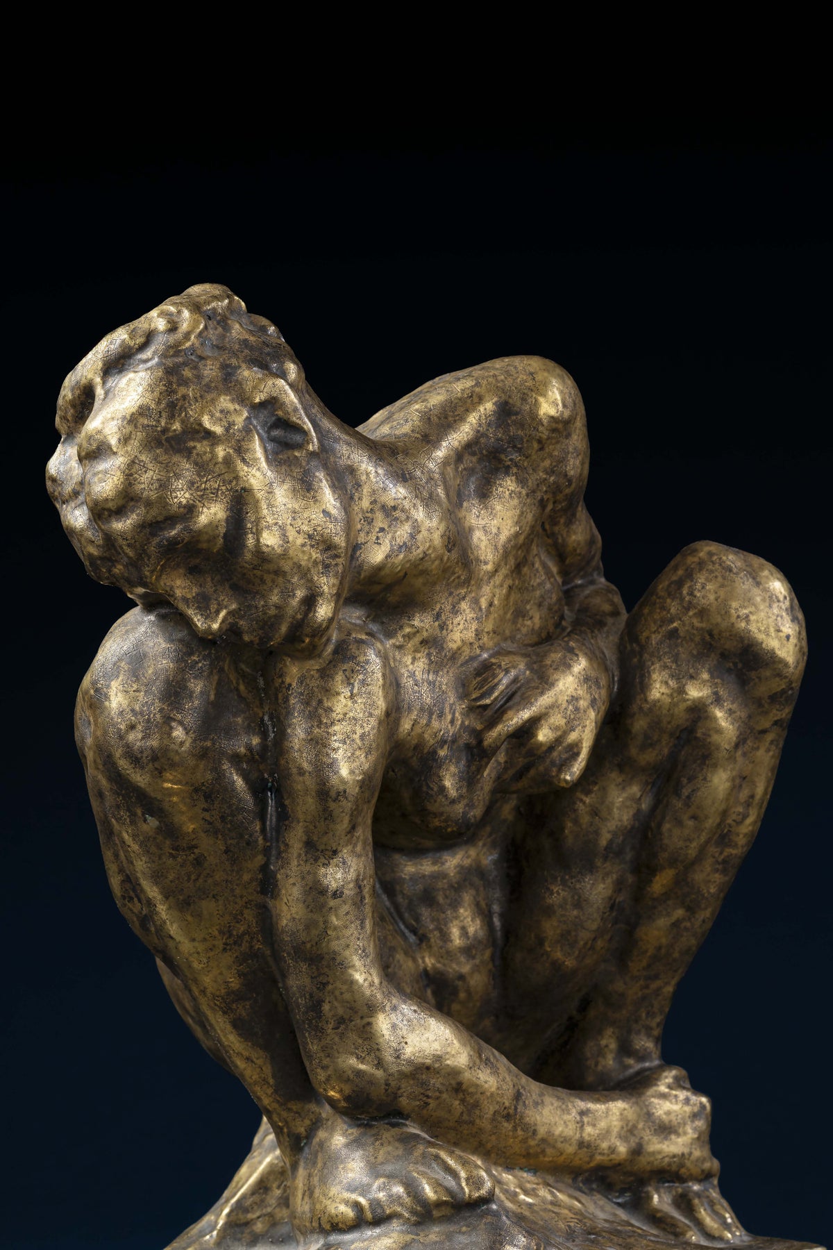 Jean Mayodon (1893-1967), Femme accroupie, dit aussi La Luxure d'après Auguste Rodin
