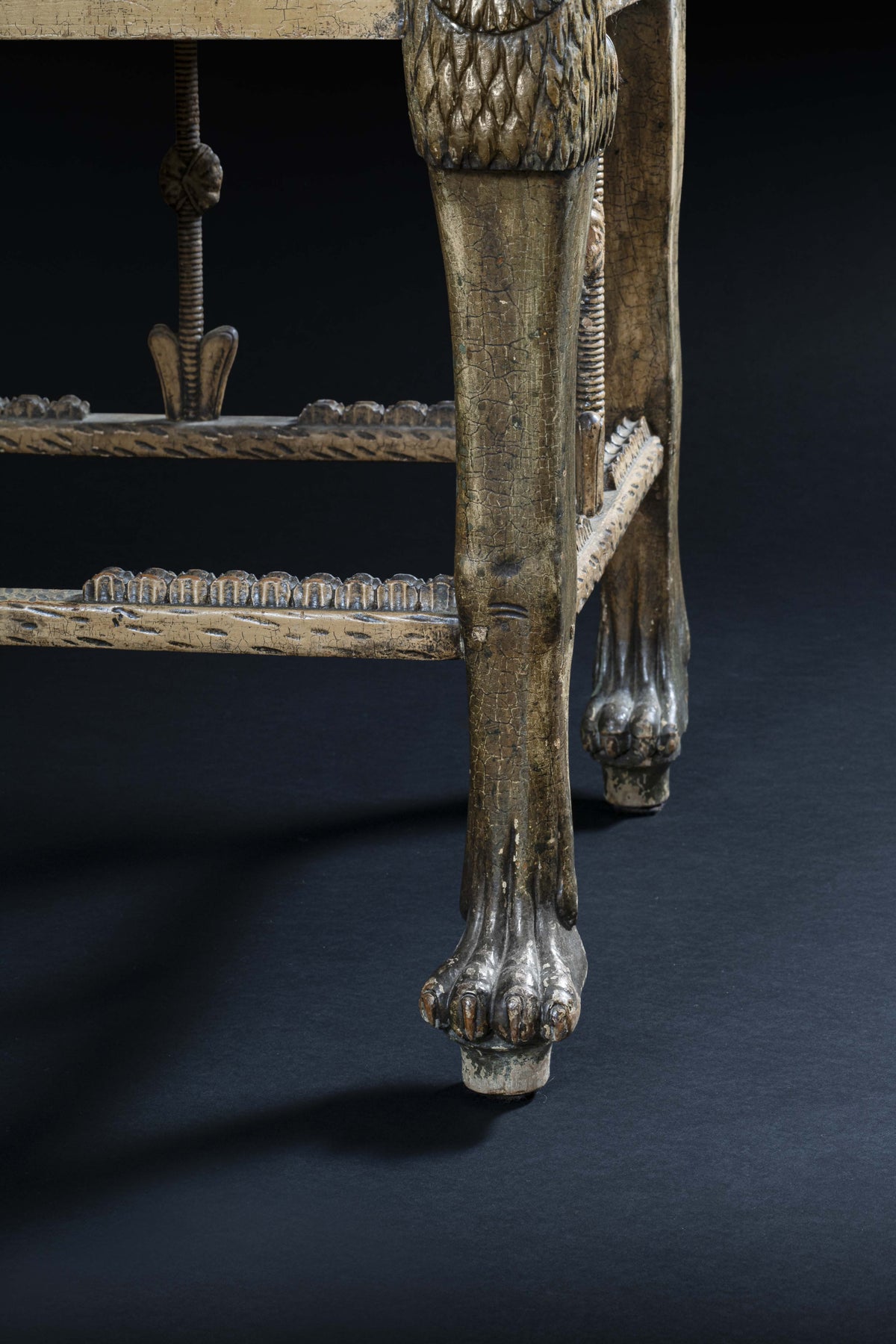 Travail italien, Paire de fauteuils Trône de Toutankhamon