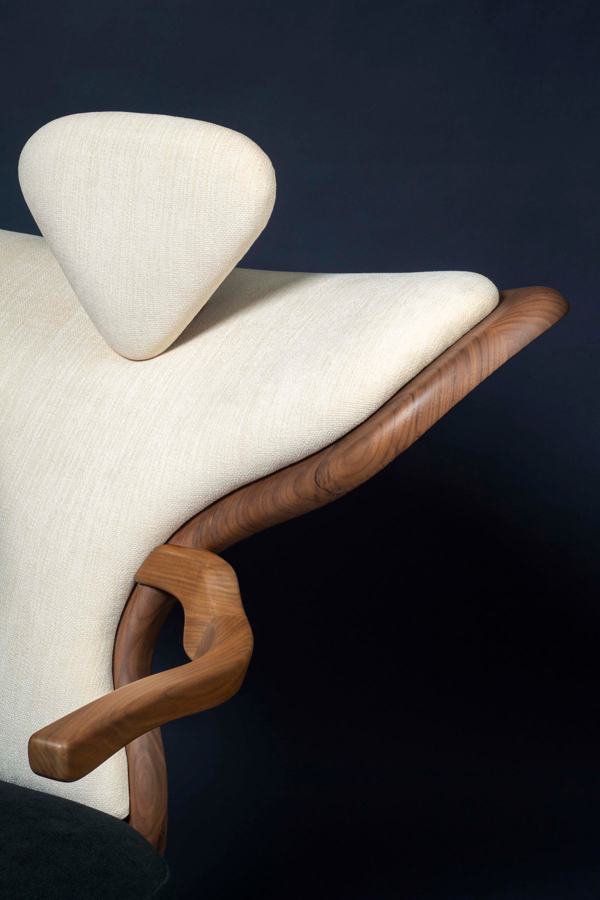 Fauteuil Sting, détail de l’appui de tête