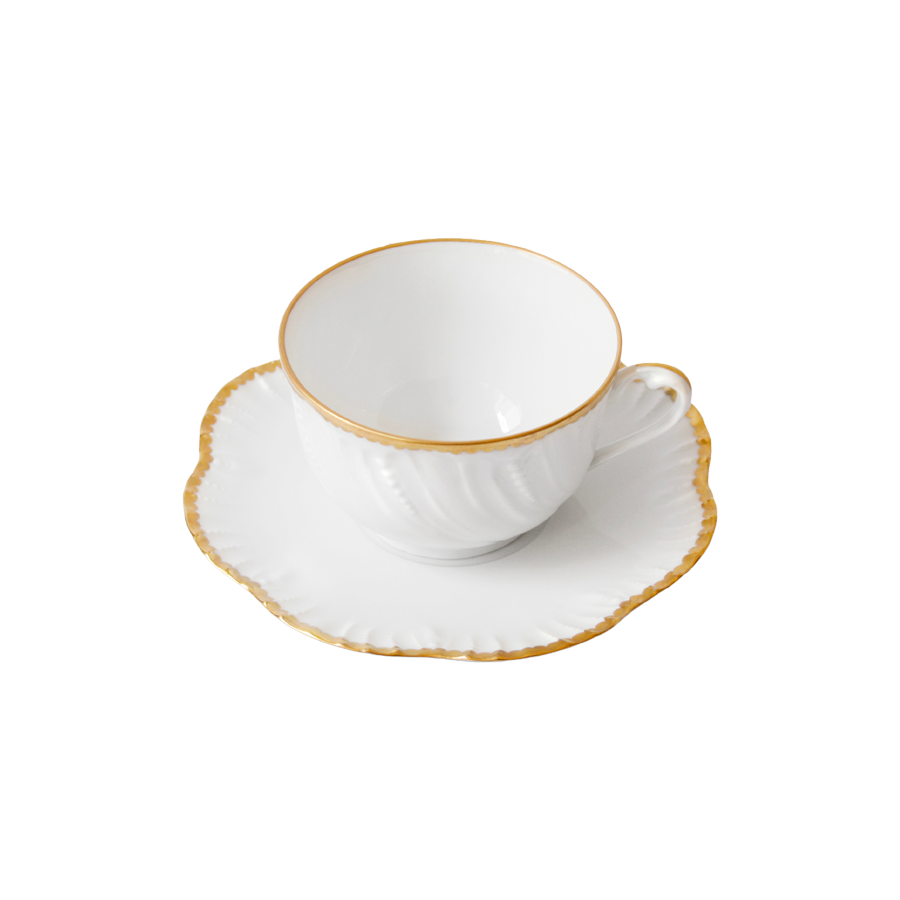Simple dentelle - Tea cup and saucer
